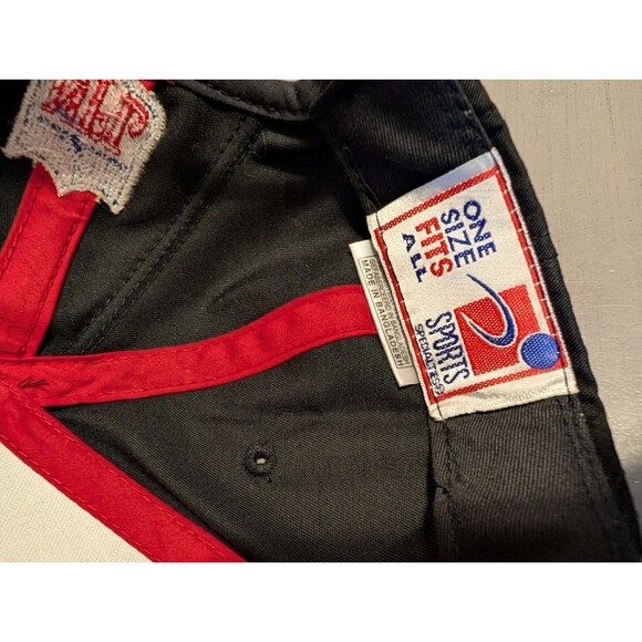 VINTAGE Tampa Bay Buccaneers Hat Cap Strap Back Black Football 90s Proline - Picture 4 of 10